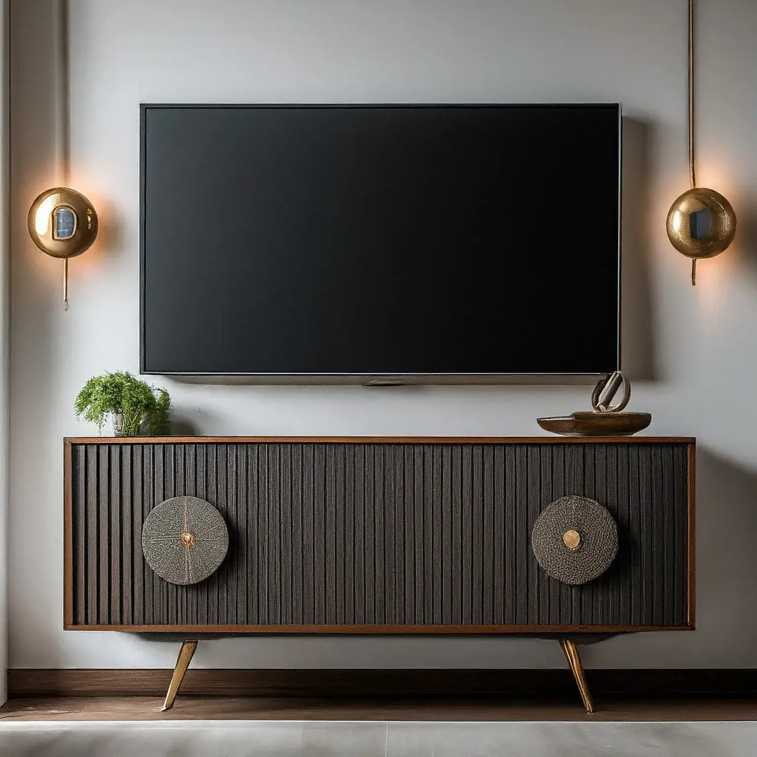 Modern TV set decor 5